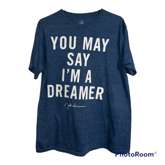 Blue Zion Rootswear John Lennon Quote Tee - Picture 1 of 3